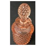 Vintage Fenton Hobnail Rose Pink Perfume Bottle Vintage Fenton Hobnail Rose Pink Perfume Bottle