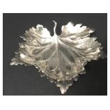 Vtg Gianmaria Buccellati Sterling Silver Leaf Tray