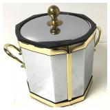 MCM VTG Kraftware Silver/Gold Ice Bucket