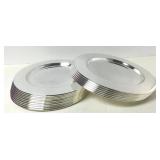(12) Godinger Silver Plated Chargers (12) Godinger Silver Plated Chargers