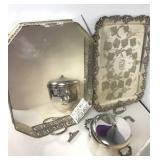 Victorian Silver Plated Serving Trays & Ice Bucket