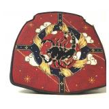 Custom Needlepoint Astrological Sign Seat Cushion Custom Needlepoint Astrological Sign Seat Cushion