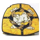 Custom Needlepoint Astrological Sign Seat Cushion