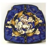 Custom Needlepoint Astrological Sign Seat Cushion