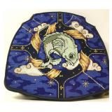 Custom Needlepoint Astrological Sign Seat Cushion