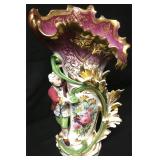 19th Century Old Paris Art Nouveau Ewer Vase 19" 19th Century Old Paris Art Nouveau Ewer Vase 19"