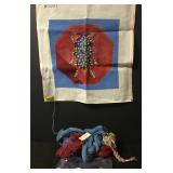 Vintage Spiked Beetle Needlepoint Embroidery Kit Vintage Spiked Beetle Needlepoint Embroidery Kit