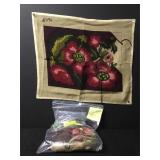 Vintage Floral Needlepoint Embroidery Kit