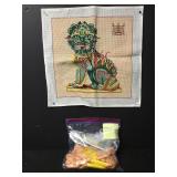 Vintage Chinese Dragon Needlepoint Embroidery Kit Vintage Chinese Dragon Needlepoint Embroidery Kit