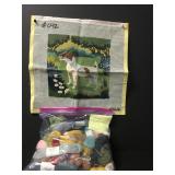 Vintage Dog Needlepoint Embroidery Kit Vintage Dog Needlepoint Embroidery Kit
