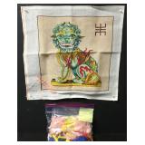Vintage Chinese Dragon Needlepoint Embroidery Kit Vintage Chinese Dragon Needlepoint Embroidery Kit