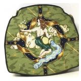 Custom Needlepoint Astrological Sign Seat Cushion