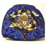 Custom Needlepoint Astrological Sign Seat Cushion