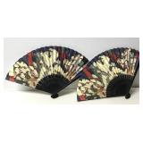 Japanese Sumo Warrior Scene Hand Fans Japanese Sumo Warrior Scene Hand Fans