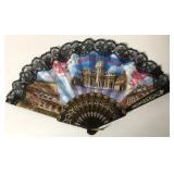 Vintage Souvenir Italian Opera Hall Hand Fan Vintage Souvenir Italian Opera Hall Hand Fan
