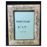 Chinese Scrimshaw Bone 5"x7"  Picture Frame