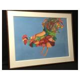 Extra Large Santa Fe Artist Judy Ryhmes Rooster