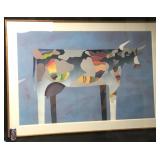 Vtg Extra Large Santa Fe Artist Judy Ryhmes Bull