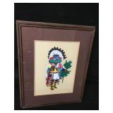 Vintage Signed Native Kachina Serigraph Boyd Vintage Signed Native Kachina Serigraph Boyd