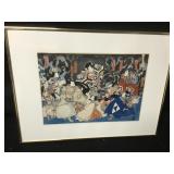 Antique Original Japanese Ukiyo-E Print Kabuki Antique Original Japanese Ukiyo-E Print Kabuki