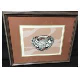 Vintage Signed Hopi Polychrome Serigraph Boyd Vintage Signed Hopi Polychrome Serigraph Boyd