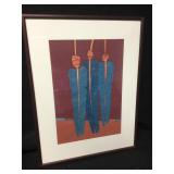 Judy Rhymes Turquoise Southwest Feathers Painting Judy Rhymes Turquoise Southwest Feathers Painting