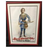 Russel Morgan Chromolithographed Theatrical Poster Russel Morgan Chromolithographed Theatrical Poster