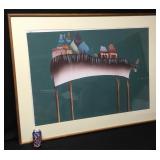 Vtg Extra Large Santa Fe Artist Judy Ryhmes Bull 1 Vtg Extra Large Santa Fe Artist Judy Ryhmes Bull 1