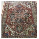 1940s Azerbaijan Woven Heriz Pile Wool Rug 1940s Azerbaijan Woven Heriz Pile Wool Rug