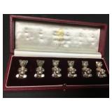 Antique Sterling Asprey Honey Bear Card Holders