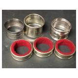Assorted Silver Plated Napkin Rings 1 Marked .925 Assorted Silver Plated Napkin Rings 1 Marked .925