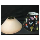 2 Large Lampshades 18"-24" 1 Vintage 2 Large Lampshades 18"-24" 1 Vintage