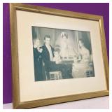 Vintage Victorian Framed Family Lithograph Vintage Victorian Framed Family Lithograph