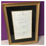 Framed Met Opera American Tragedy Concert Sheet Framed Met Opera American Tragedy Concert Sheet