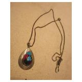 Sterling Silver SW Multi-Stone Pendant Necklace