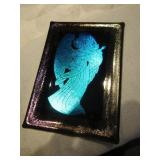 4" x 6" Dichroic Art Glass Angel - Signed