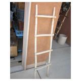 59" Southwestern Wood Latilla Decor Ladder