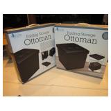 2 NIB Avalon Folding Storage Ottomans