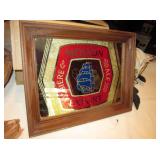 Wood Framed Bar Mirror - Molson Export Ale