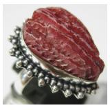 Blistar Pearl 925 SS Plated Ring – Size 9
