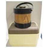 Vtg Morgan Designs Ice Bucket & Gott Tote Cooler