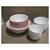 17 Corningware Glass Bowls - Various Sizes
