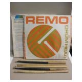 Used Drum Heads & Drum Sticks