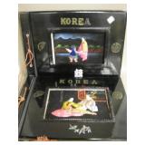 2 Vtg Korea Photo Albums w/ Soft Sculpture Panel