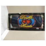"Double Hearts" Slot Machine Glass Panel