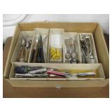 Vtg Stainless Flatware, Cob Holders, Butter Knives