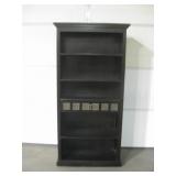 Wood Shelving Unit w/ Drawer - 34" x 14" x 70"