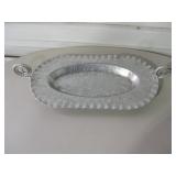 Hand Finished Aluminum Tray w/ Handles 19" Wide