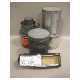 Vtg Tins, Cup & Nutcracker - Tobacco, Coffee Tins