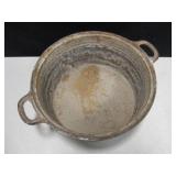 Vtg Small Cast Iron Dutch Oven w/o Lid - 10" Dia.